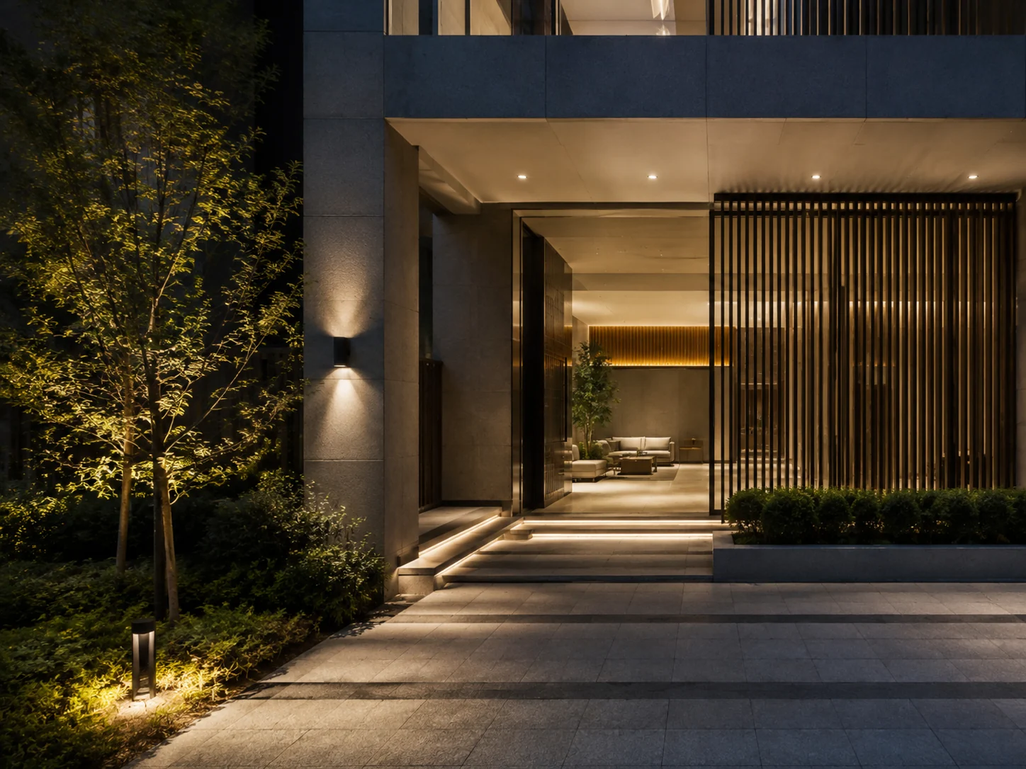 Modern residence ortak alanı